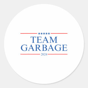 Adesivo Redondo Time Garbage 2024