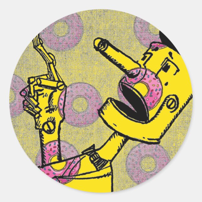 Adesivo Redondo Tin Man Sticker (Frente)