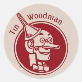 Adesivo Redondo Tin Woodman (Homem-Lata) Face CC0897 WonmagnificWi