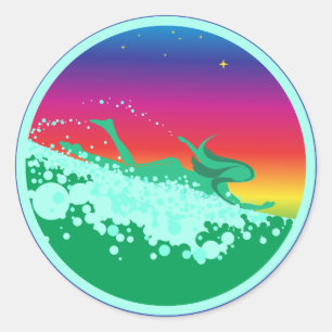 Adesivo Redondo Tinidril Bodysurf Sticker