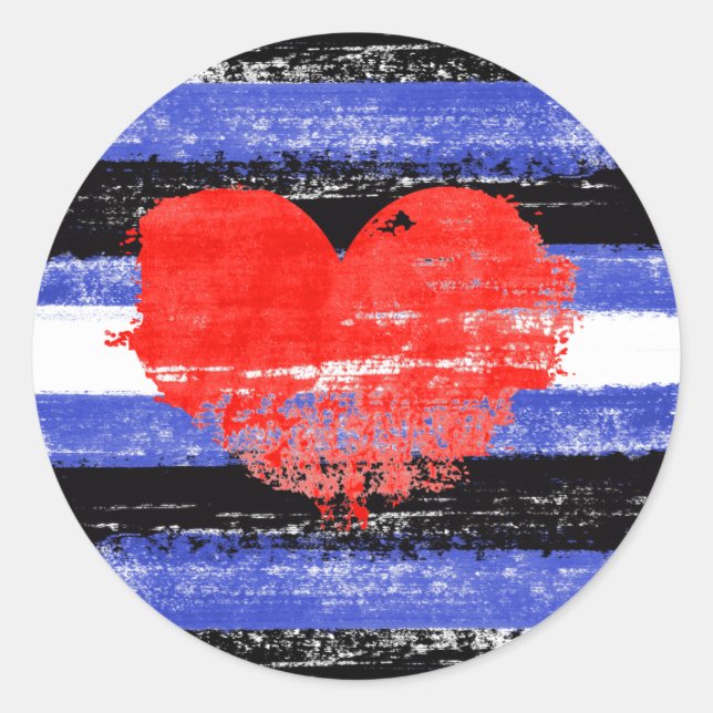 Adesivo Redondo Tinta do Orgulho de Couro