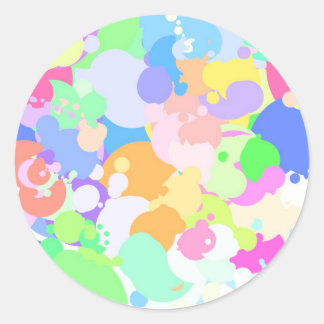 Adesivo Redondo Tinta plateada