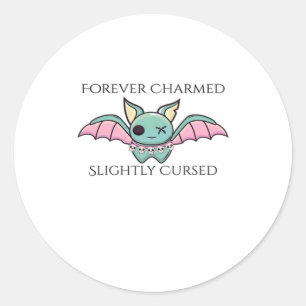 Adesivo Redondo Tinta Whimsigoth – Florestas Místicas, Luas & Magi