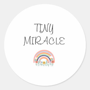 Adesivo Redondo Tiny Miracle Baby Onsie