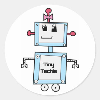 Adesivo Redondo TinyTechie Stickers