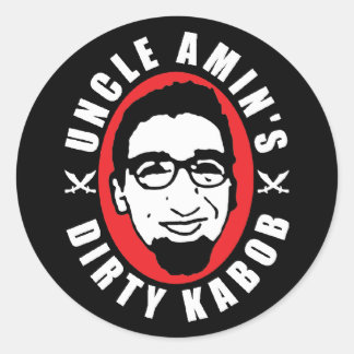 Adesivo Redondo Tio Amin's Dirty Kabob Sticker Black