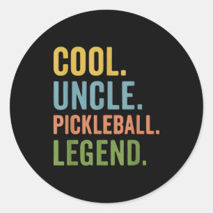 Adesivo Redondo Tio legal lenda do pickleball