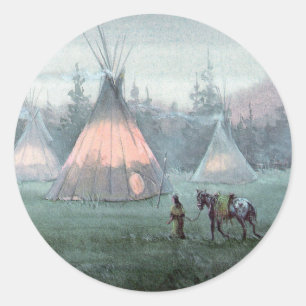 Adesivo Redondo TIPI ENEVOADO por SHARON SHARPE