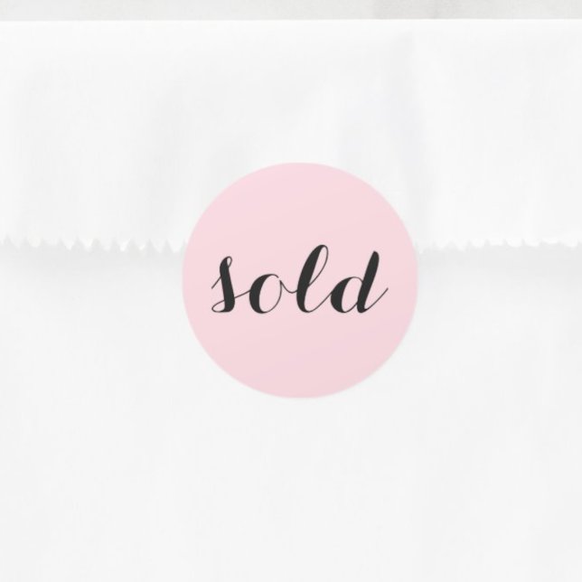 Adesivo Redondo Típica Feminina de Script de Tendência Vendida ("Everyday is abundantly beautiful." 
Sincerely Best Wishes from Lucky Design World)