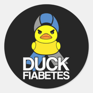 Adesivo Redondo Tipo 1 Diabetes T1d Duck Fiabetes Para Diabetes Aw
