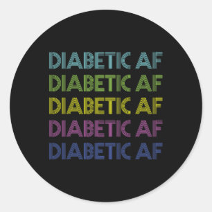 Adesivo Redondo Tipo 1 Sensibilização Para A Diabetes Homens Diabé