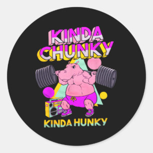 Adesivo Redondo Tipo Chunky Kinda Hunky