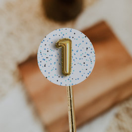 Adesivo Redondo Tipo de balão | Primeira Festa de aniversário