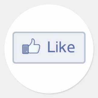 Adesivo Redondo Tipo Facebook