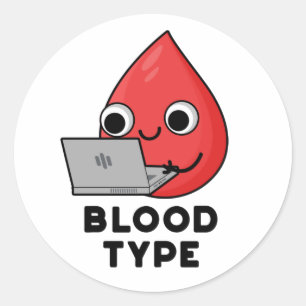 Adesivo Redondo Tipo Sanguíneo Engraçado Sangue Largar Lúpulo