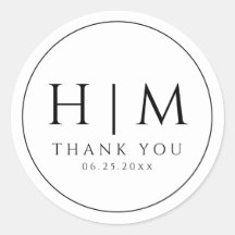 Tipografia Monogramada Simples e Elegante para Cas