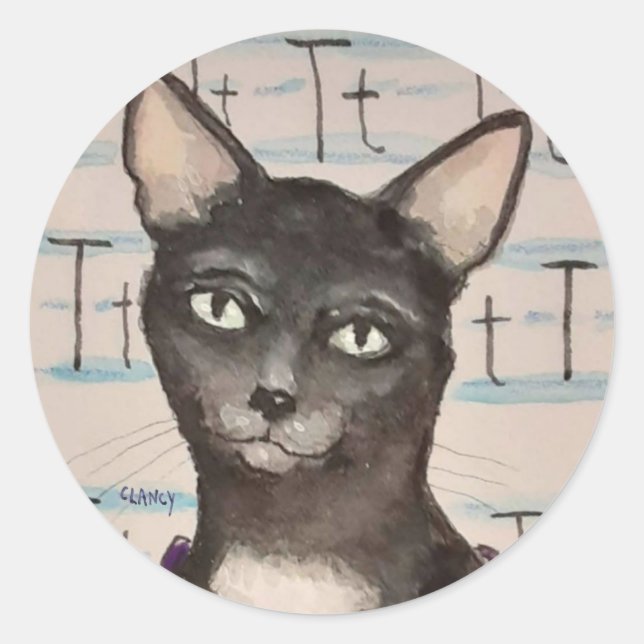 Adesivo Redondo TippyTaDa sticker (Frente)