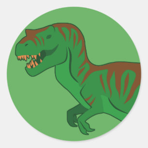 Adesivo Redondo Tiranossauro (Face)