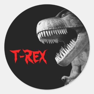 Adesivo Redondo Tiranossauro Rex