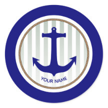 Tiras de Âncora Náutica Azul-marinho