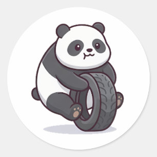 Adesivo Redondo Tire Panda