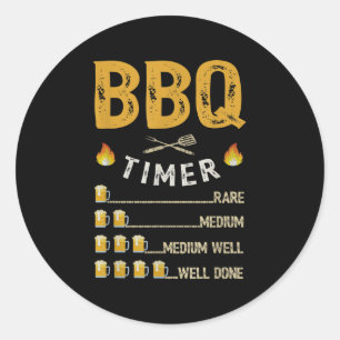 Adesivo Redondo Tiro De Churrasco Da Galeria Barbecue Funny Grill