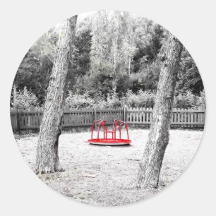 Adesivo Redondo Tiro presumido da arte