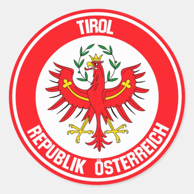 Adesivo Redondo Tirol Round Emblem (Frente)