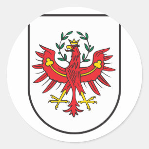 Adesivo Redondo Tirol Wappen, Áustria