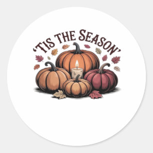 Adesivo Redondo Tis The Season Football