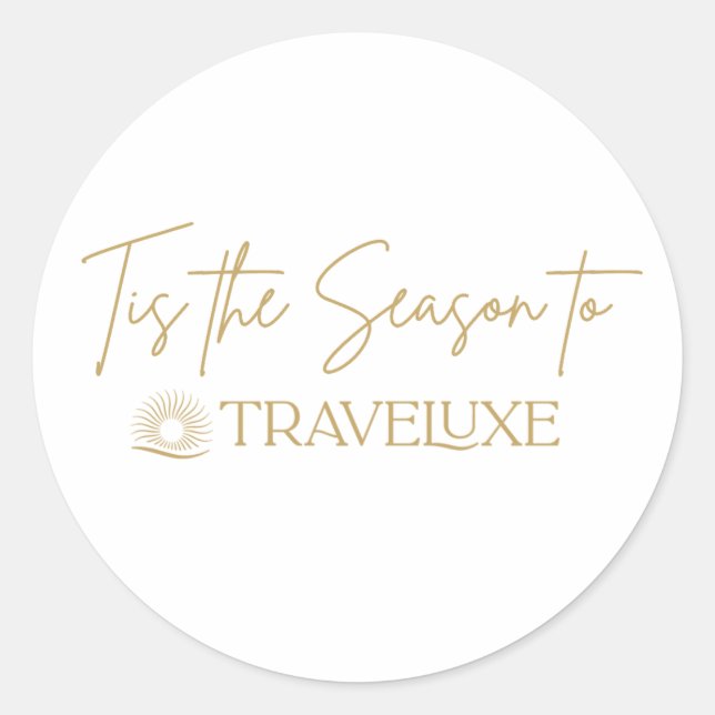 Adesivo Redondo Tis the Season stickers (Frente)