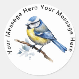 Adesivo Redondo Tit azul