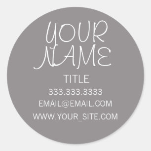 Adesivo Redondo Titânio Mão Livre Simples