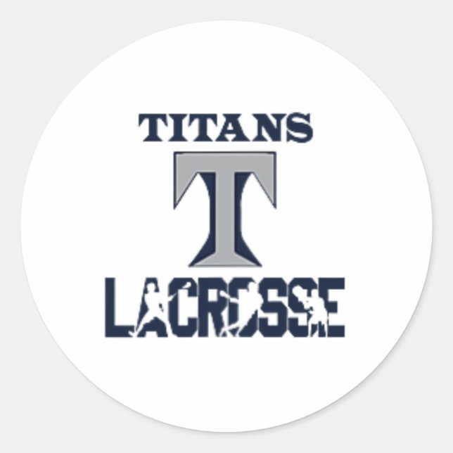 Adesivo Redondo Titans Lacrosse (Frente)