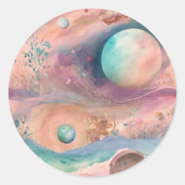 Adesivo Redondo Título: Dreamy Mist Pastel Diários: Chique Kr