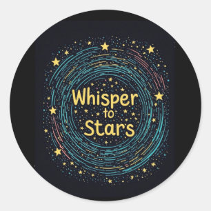 Adesivo Redondo Título: Whisper to the Stars