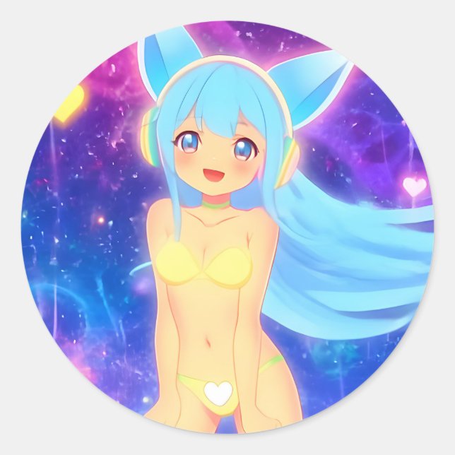 Adesivo Redondo Tne Stellargroove Asame Round Sticker #01 (Frente)