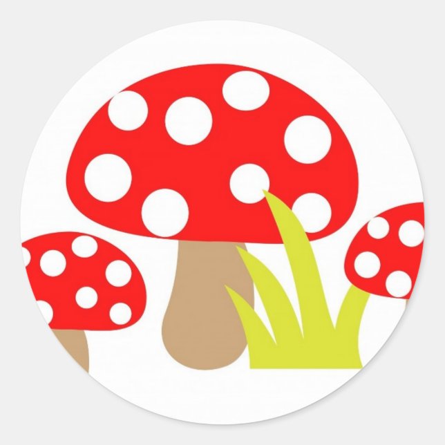 Adesivo Redondo toadstool-220227 toadstool toadstool arte linda (Frente)