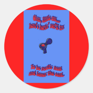 Adesivo Redondo Toalete que treina 105