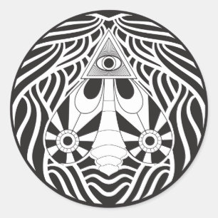 Adesivo Redondo Toda a traça de vista