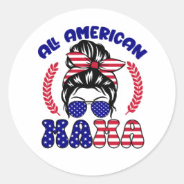 Adesivo Redondo Todas as mamas americanas