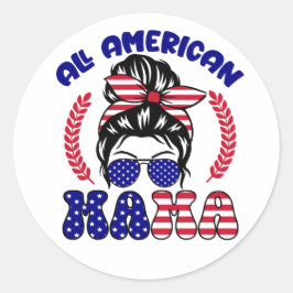 Adesivo Redondo Todas as mamas americanas