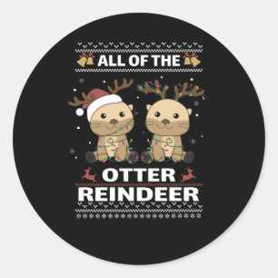 Adesivo Redondo Todas As Outras Reindeer Doces De Natal
