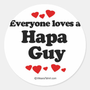 Adesivo Redondo Todos ama uma cara de Hapa