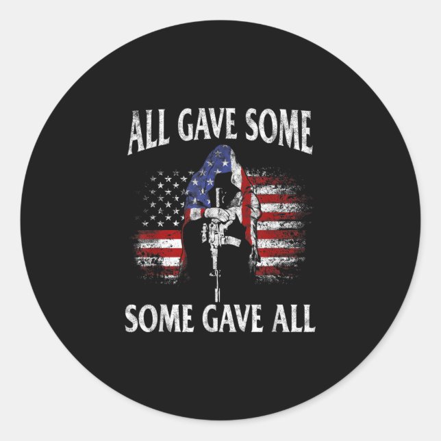 Adesivo Redondo Todos Deram Alguns A Todos Os Teteranos &amp; Memo (Frente)