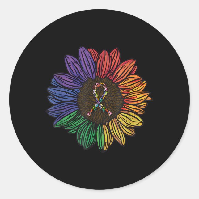 Adesivo Redondo Todos os Canceres importam a consciência dizendo C (Frente)