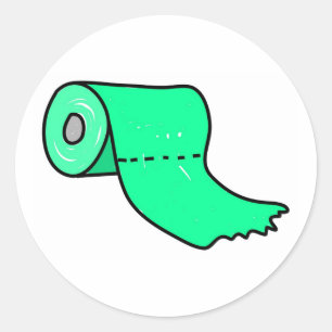 Adesivo Redondo Toilet Roll