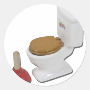 Adesivo Redondo ToiletLargePlunger051411