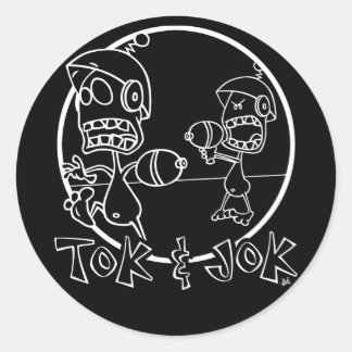 Adesivo Redondo Tok & Jok Dark Sticker