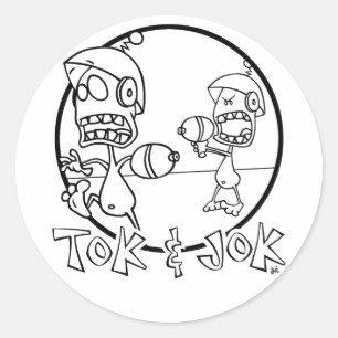 Adesivo Redondo Tok & Jok Sticker
